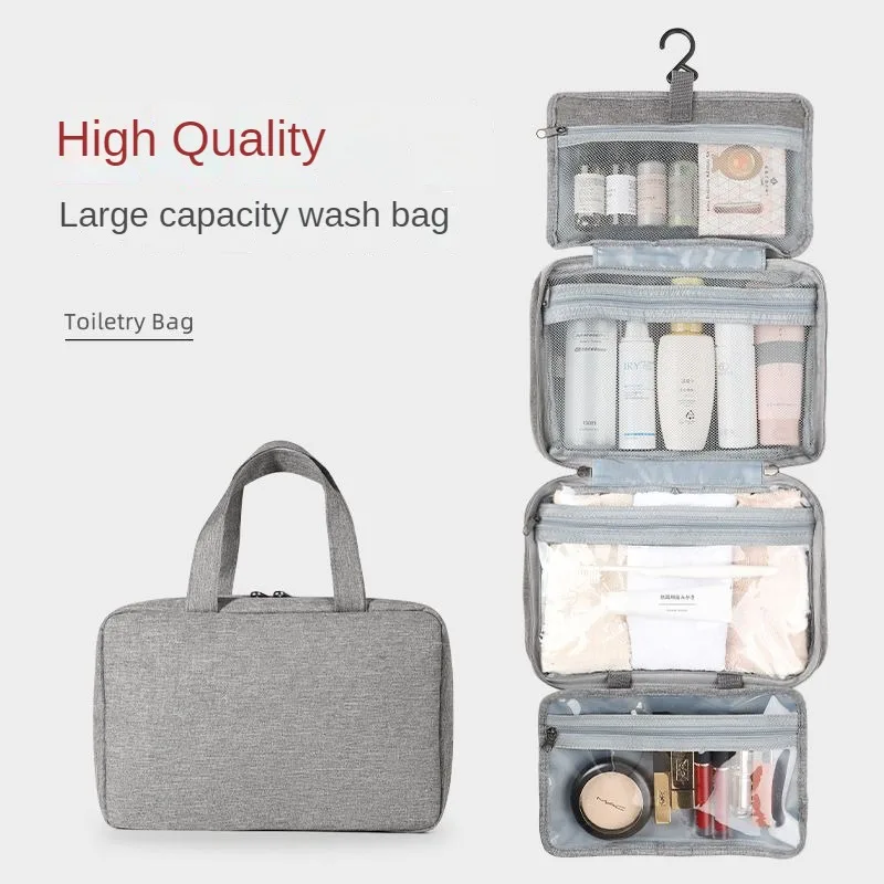 

Travel Organizer Storage Bag Makeup Bag Waterproof Foldable Hanging Toiletry Bag For Bathroom Large Portable Suitcase Organizers