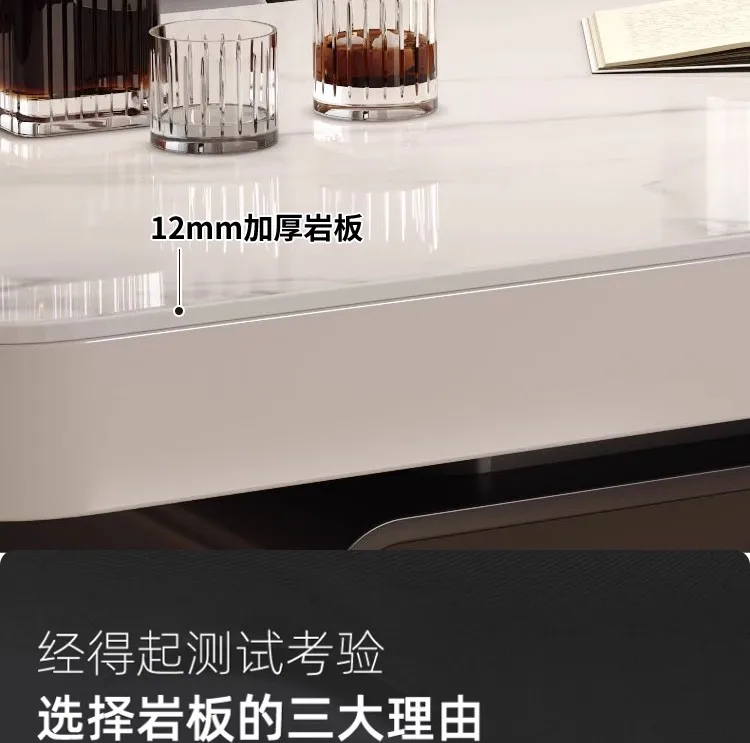 Designer Nordic Coffee Table Industrial Modern Bedroom Simple Coffee Table Minimalist Space Saving Metal Meubles Home Furniture