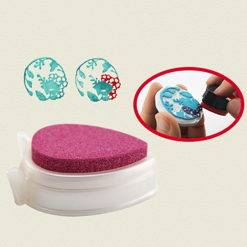 Water-drop Ink Pad Colored Finger Stamp Pigment Craft Stamper Easter Supplies Student Card Making DIY Crafts