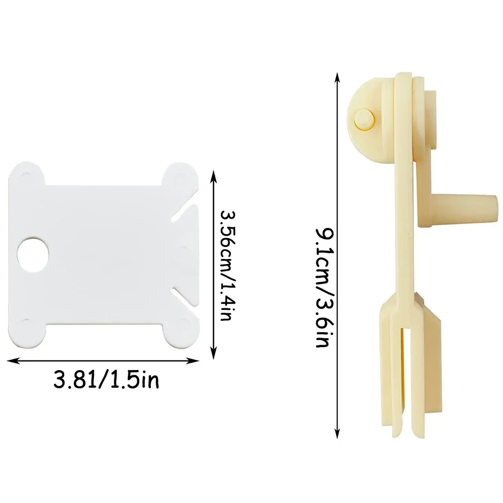 Description Picture 6 of item50/100Pcs Plastic Floss Bobbins Set Embroidery Floss Organizer Bobbin Winder Craft DIY Sewing Storage Thread Organizer Holder