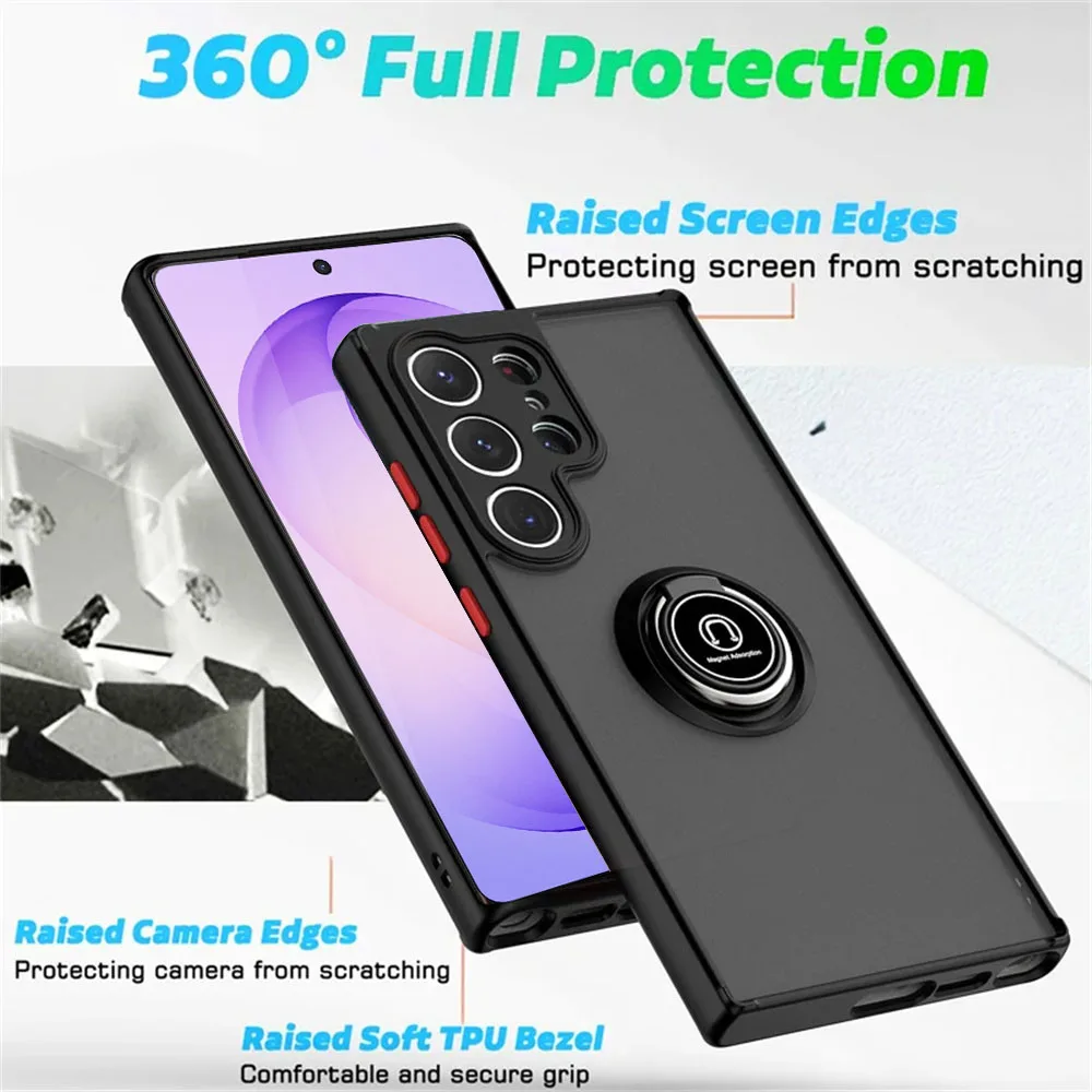 Shockproof Magnetic Phone Case For Samsung Galaxy With Stand_voghion.com