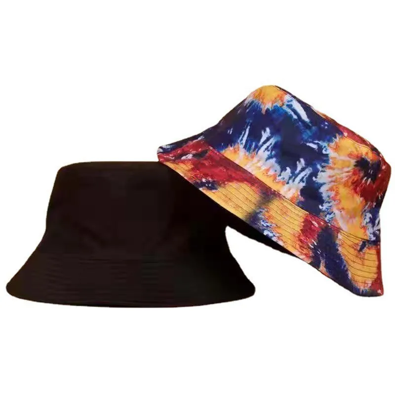 INS Street Graffiti Men\'s Bucket Hat Double-Sided Hip Hop Outdoor Women Caps Beach Sun Protect Fishing Unisex Bonnet Sombreros