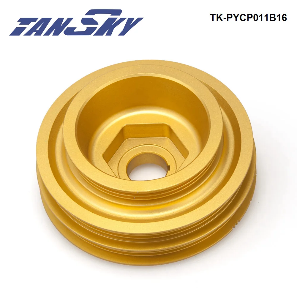 TANSKY Racing Aluminum Crankshaft Pulley TK-PYCP011B16 For Honda Civic Si Integra B-Series