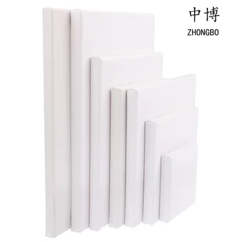 White Blank Square Artist Canvas For Acrylic, Watercolor, Oil Paint With Wood Frame As Primer 1