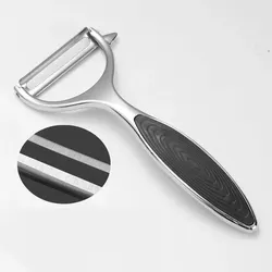 Stainless Steel Multi-Function Vegetable and Fruit Peeler & Grater Kitchen Tool (1pc black A)