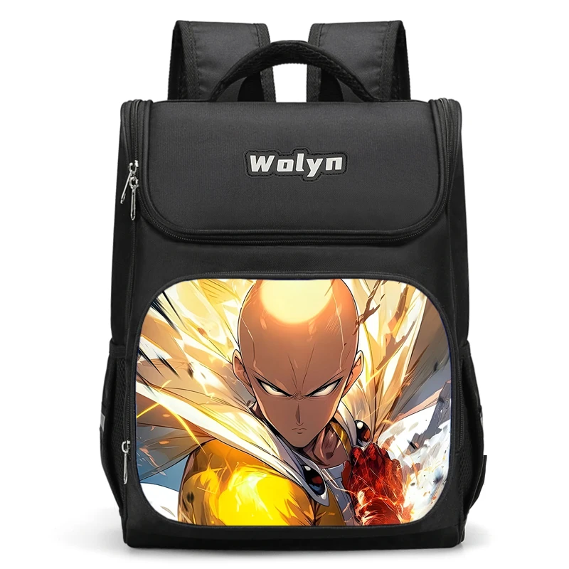 Large Child Anime One Punchs Man Backpack Boy Girls School Bag For Men Women Traveling Backpack Durable and Multi Compartmen 1