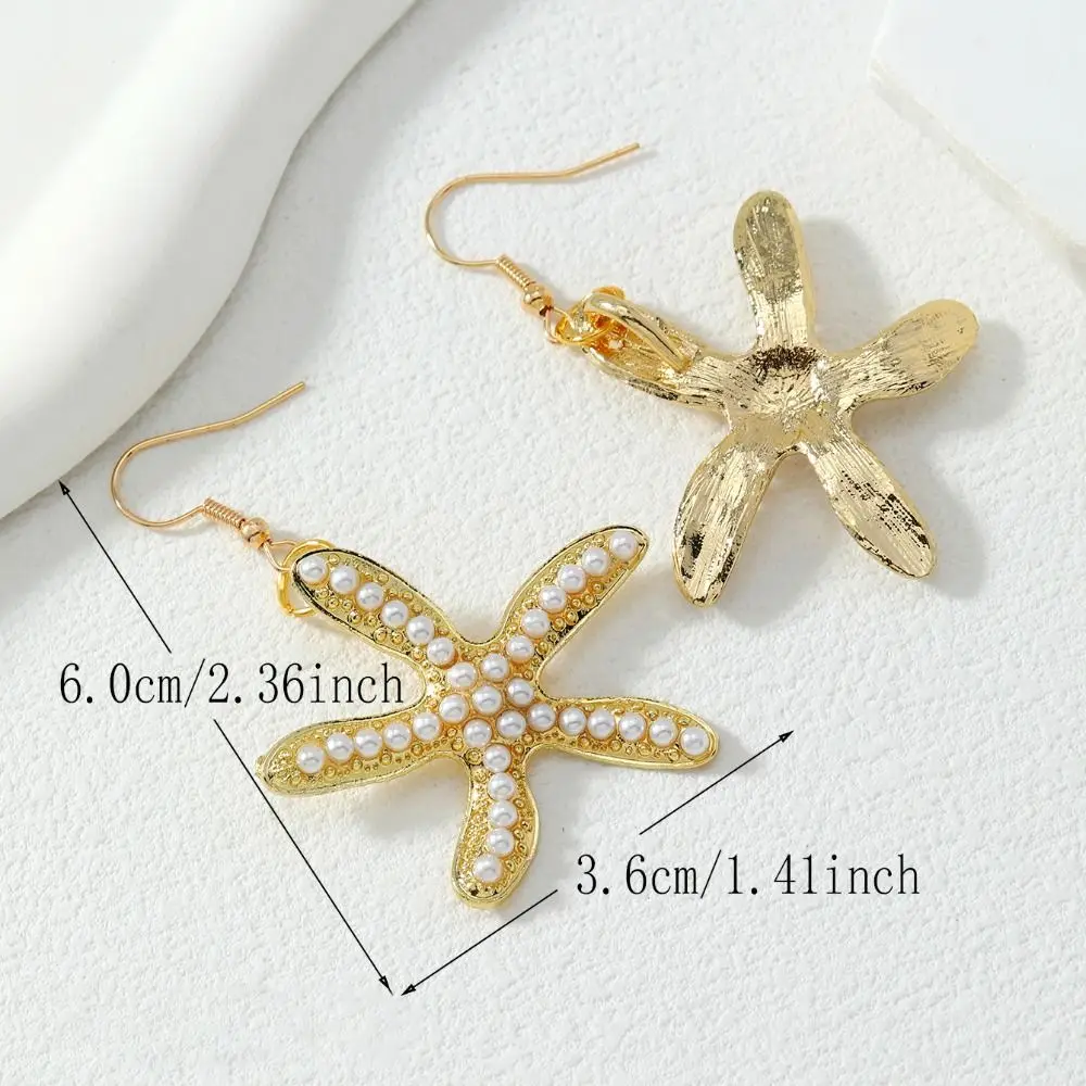 Bohemian Natural Shell Conch Imitation Pearl Starfish Pendant Bracelet Necklace Earrings for Women Fashion Beach Jewelry Gifts