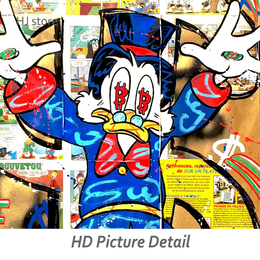 Louis Vuitton Disney Inspired printable graphic art Donald Duck & Dona