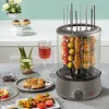 Electric Barbecue Grill Skewers Household Automatic Rotating Indoor Small Smokeless Barbecue Cup Temperature Adjustment 2