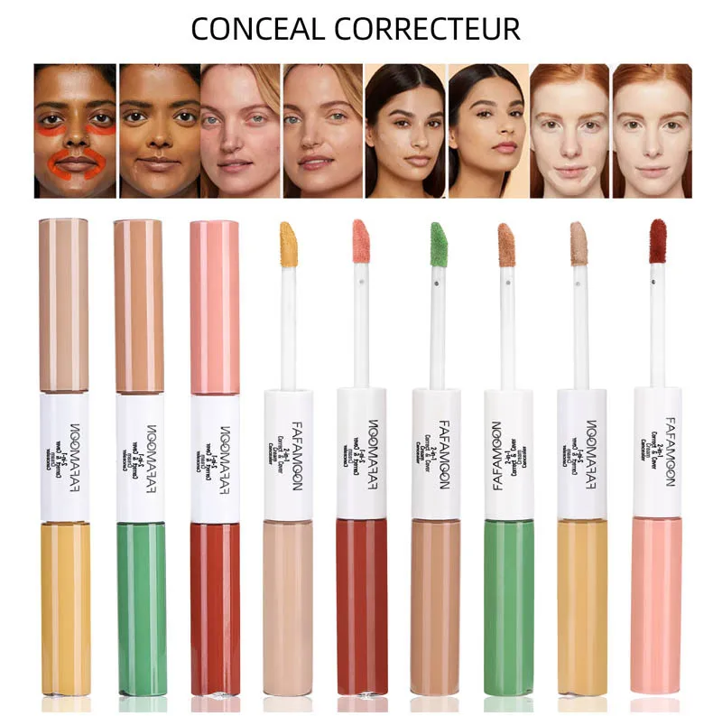 Description Picture 3 of itemLiquid Concealer Double-end Moisturizing Waterproof Cover Dark Circles Facial Color Corrector Lasting Contouring Makeup Cosmetic