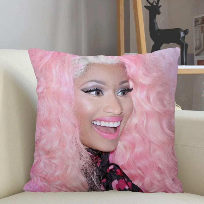 

Musife Custom Nicki Minaj Pillowcase Home Decoration 45x45cm Zipper Square Pillowcase Throw Pillow Cover Drop Shipping 04.24