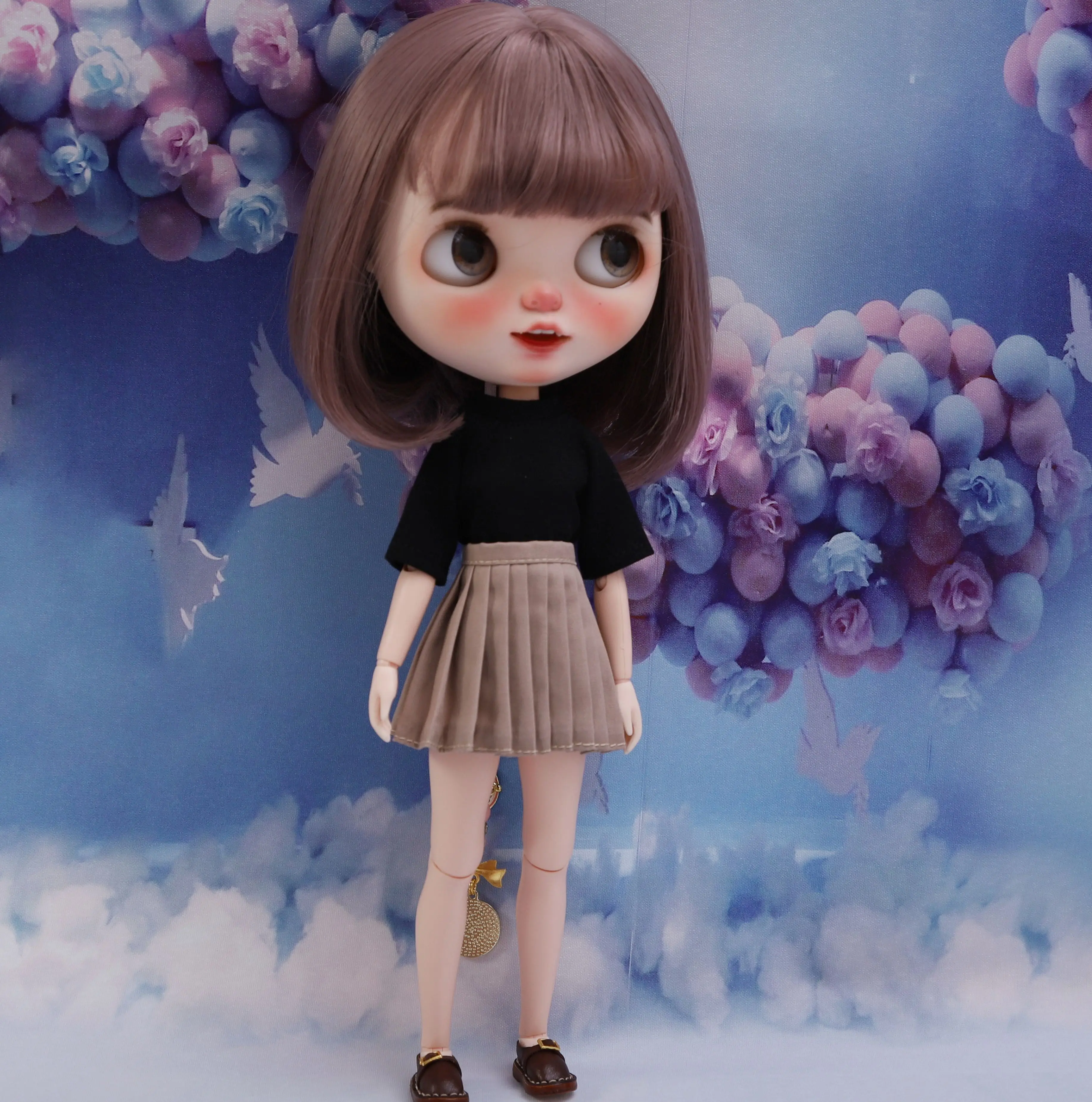 Blythe Doll Clothing Accessories Pleated Skirt Ob22 Ob24 1/8 Articulated Doll Azone 30cm Doll Clothing