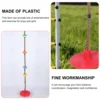 The Swing Disc Seat Climbing Rope with Platform and Colorful Toy Outdoor Carabiner Bell Attachment Kid Plastic Recreation 6