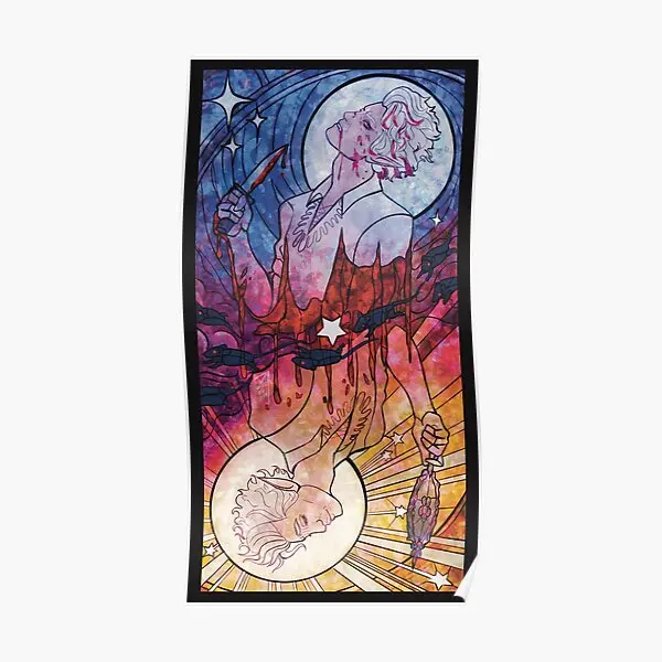 

День и ночь постер вампира картина на стену Художественная печать декор комнаты винтажное Современное украшение роспись смешной дом без рамки