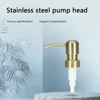 Bathroom Stainless Steel Liquid Lotion Dispenser Head Replacement Soap Shower Pump Head Push Type Lotion Pump Head 2