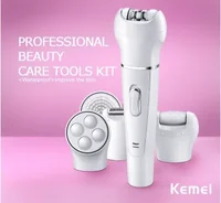 Kemei KM-2199 5 In 1 Full Body Shave Facial Cleansing Massage Ladies Care Set Painless Epilator for Women Tondeuse T9 2
