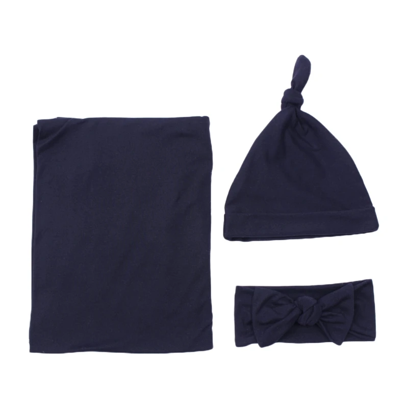N80C 꼬리 매듭 비니 모자 헤어 밴드 머리 장식 Headwrap 선물  담요 받기