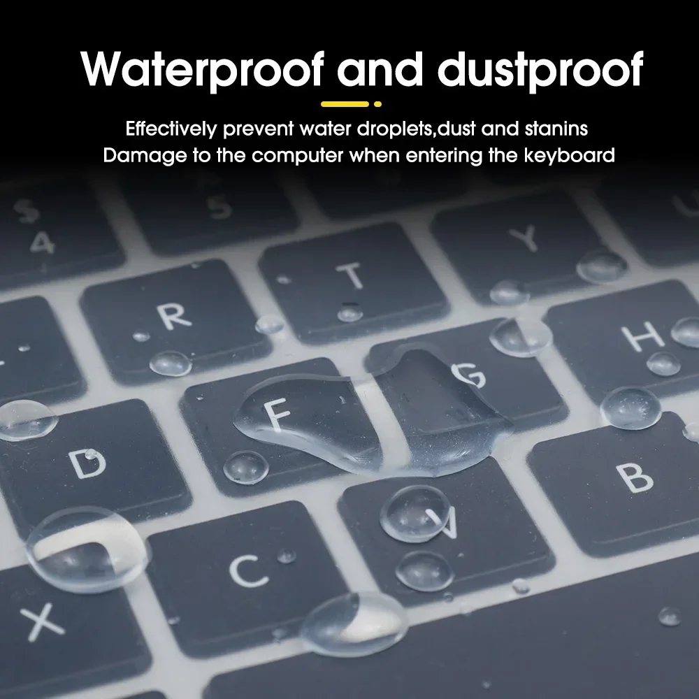 Clear Laptop Keyboard Protective Film 10/14/15.6 Inch Universal Notebook Keyboard Waterproof Silicone Full Cover Dustproof Film keyboard silicone cover keyboard cover