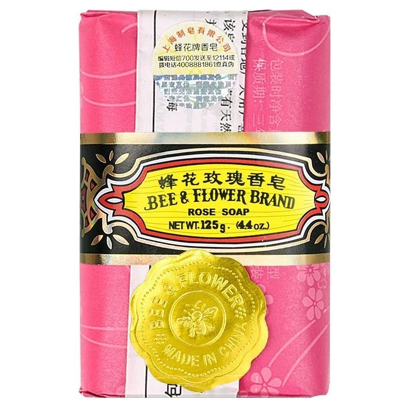 3pcs Bee Flowers Sandalwood Jasmine Roses Soap 125 G General Soap Soap Bath Clean To Mites Family 4