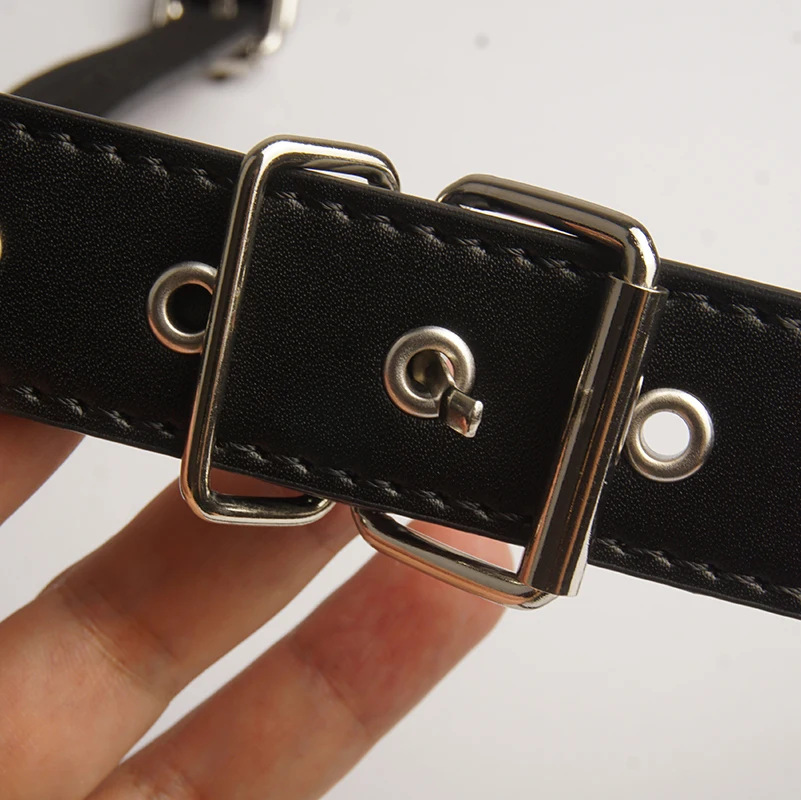 Sex Toys Leather Harness Massage Wand Belt Vibrator Restraint BDSM Pleasure Bondage Chastity Women