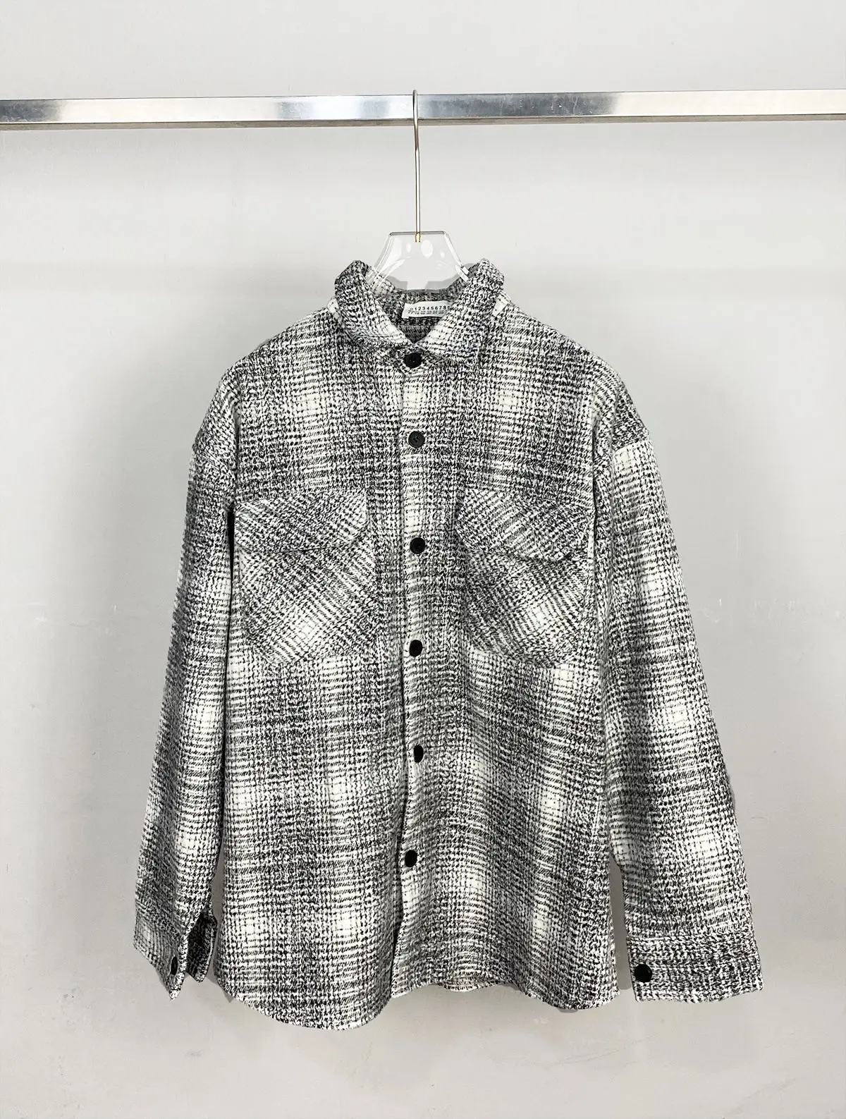 

Fashion Mmsix Shirts Women's Plaid Jackets Back Digital Printing Jacket Autumn Shirt Coats High Quality Cotton Blouses