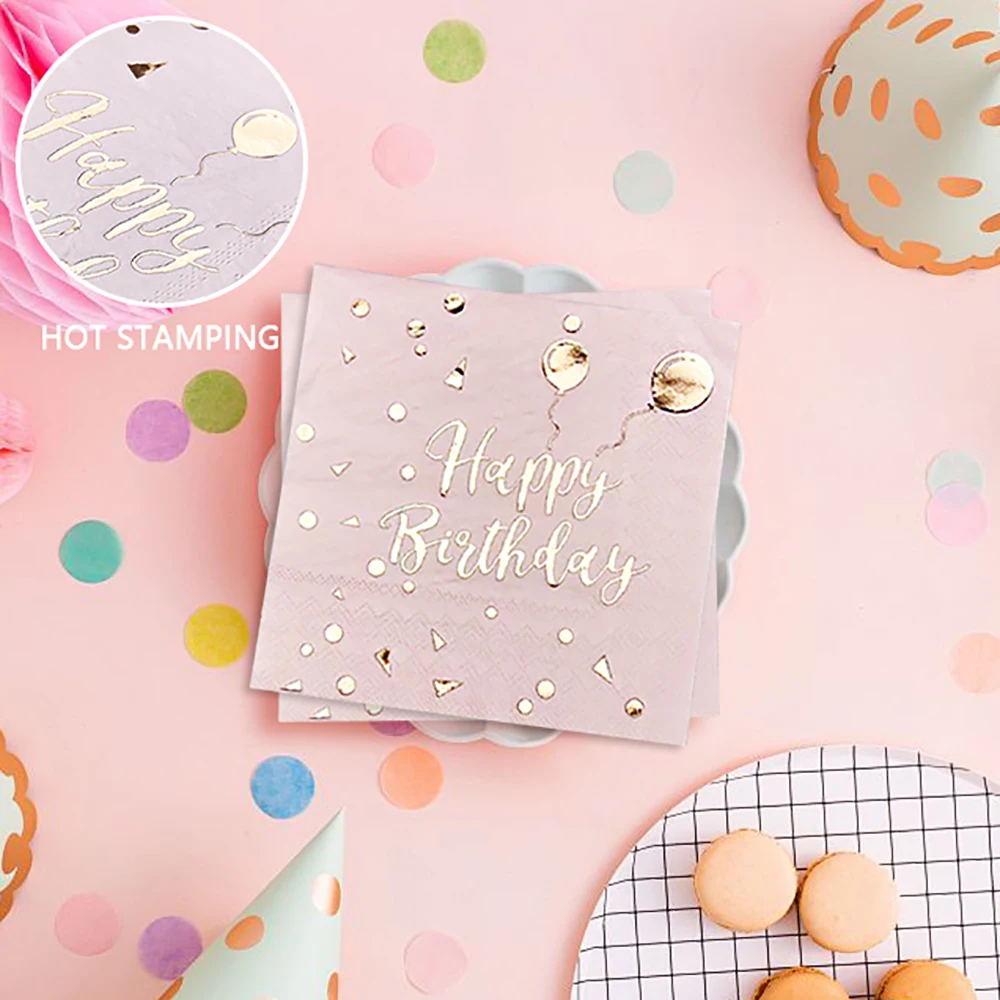 Paper Napkins Simple Birthday Party Table 20pcs/lot