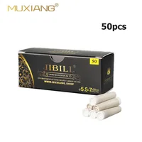 50Pcs Tobacco Smoking Pipe Filters 5.5-7mm Activated Carbon Tube Plastic Filter Ceramics Side Smoking Active Charcoal Tools 1