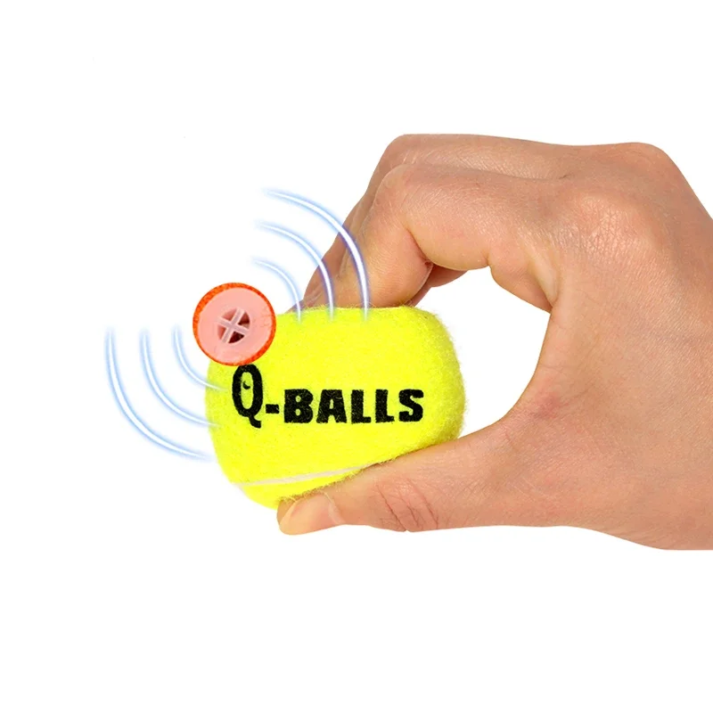 Dog Toy Set Thick Walled Natural Rubber Squeak Chew Balls For Dogs Tennis Interactive Bouncy Balls For Training 4-pack Balles 2