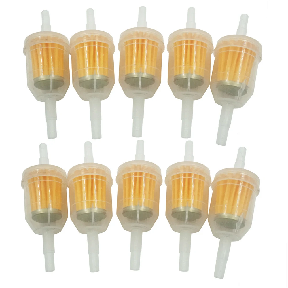 

10PCS Motor Inline Gas Oil Fuel Filter Small Engine For 1/4'' 5/16" Line US