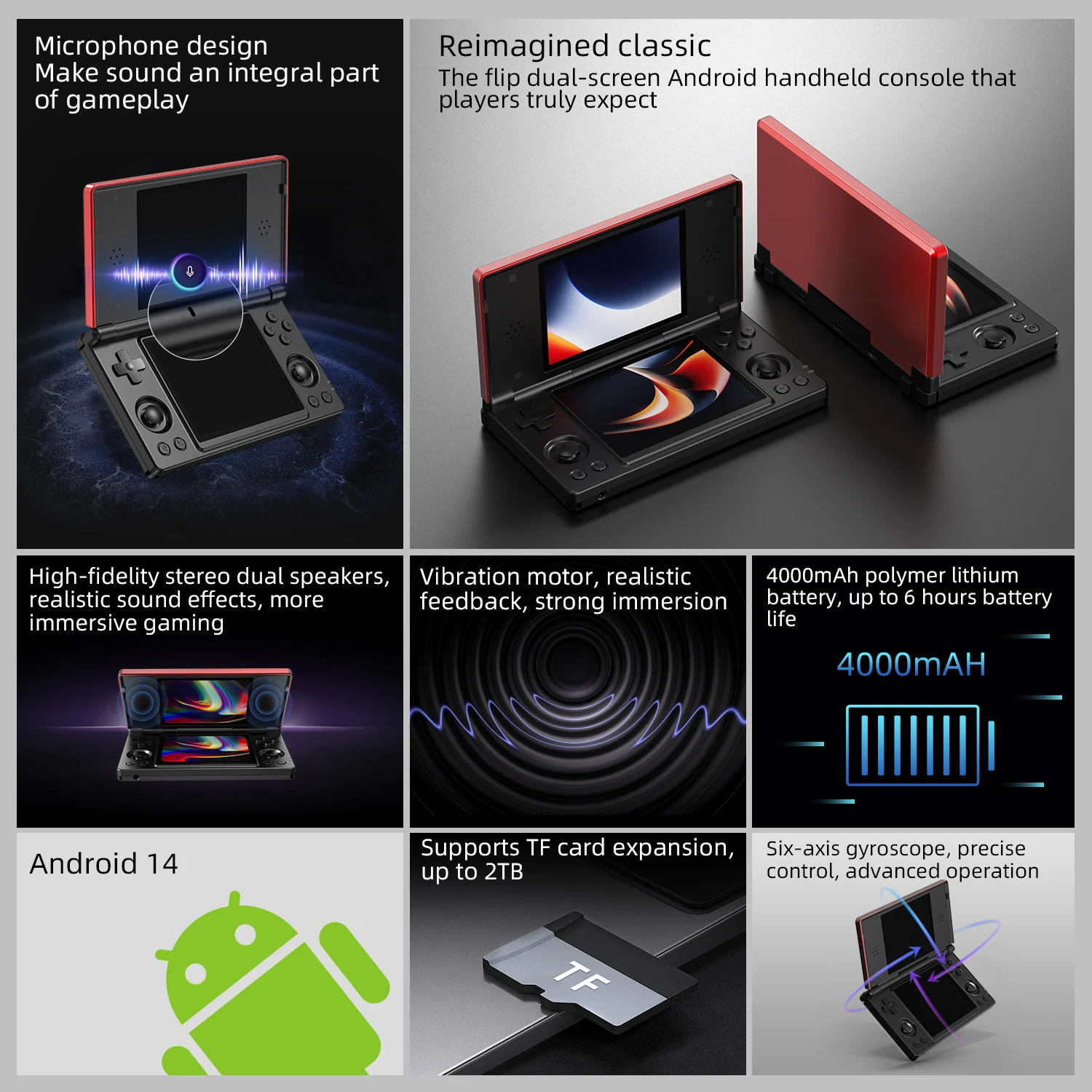 Console di gioco portatile retrò con schermo da 3,5 pollici Console di gioco portatile retrò con schermo da 3,5 pollici