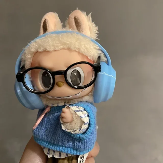 Labubu Accessories：17cm Labubu Fashion Earphone Accessories 10cm Cotton Doll Earphones Macaron Color Doll Earphones 3