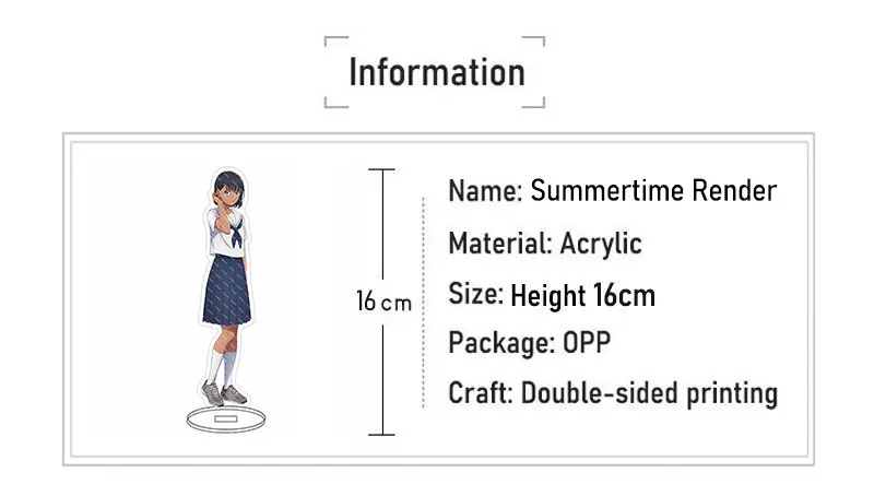 Dakimakura Anime Kofune Mio Summer Time Rendering Double-sided Print  Life-size Body Pillow Cover - Pillow Case - AliExpress