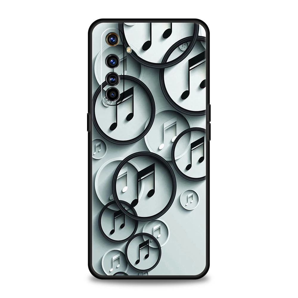 Stylish Music-Themed Soft TPU Phone Case Cover