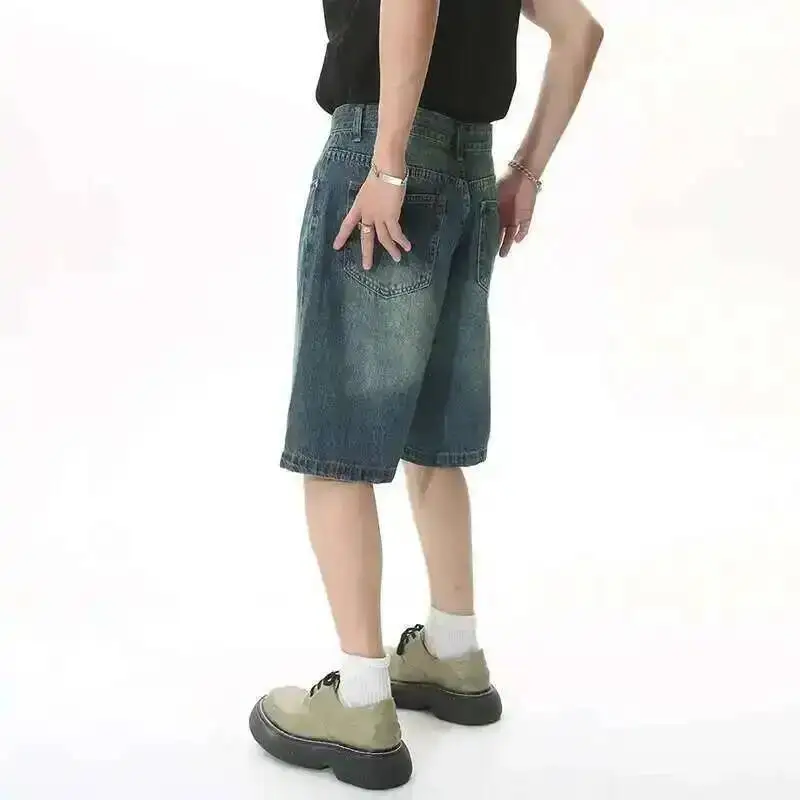 IEFB Men' Jeans Shorts Loose Mid