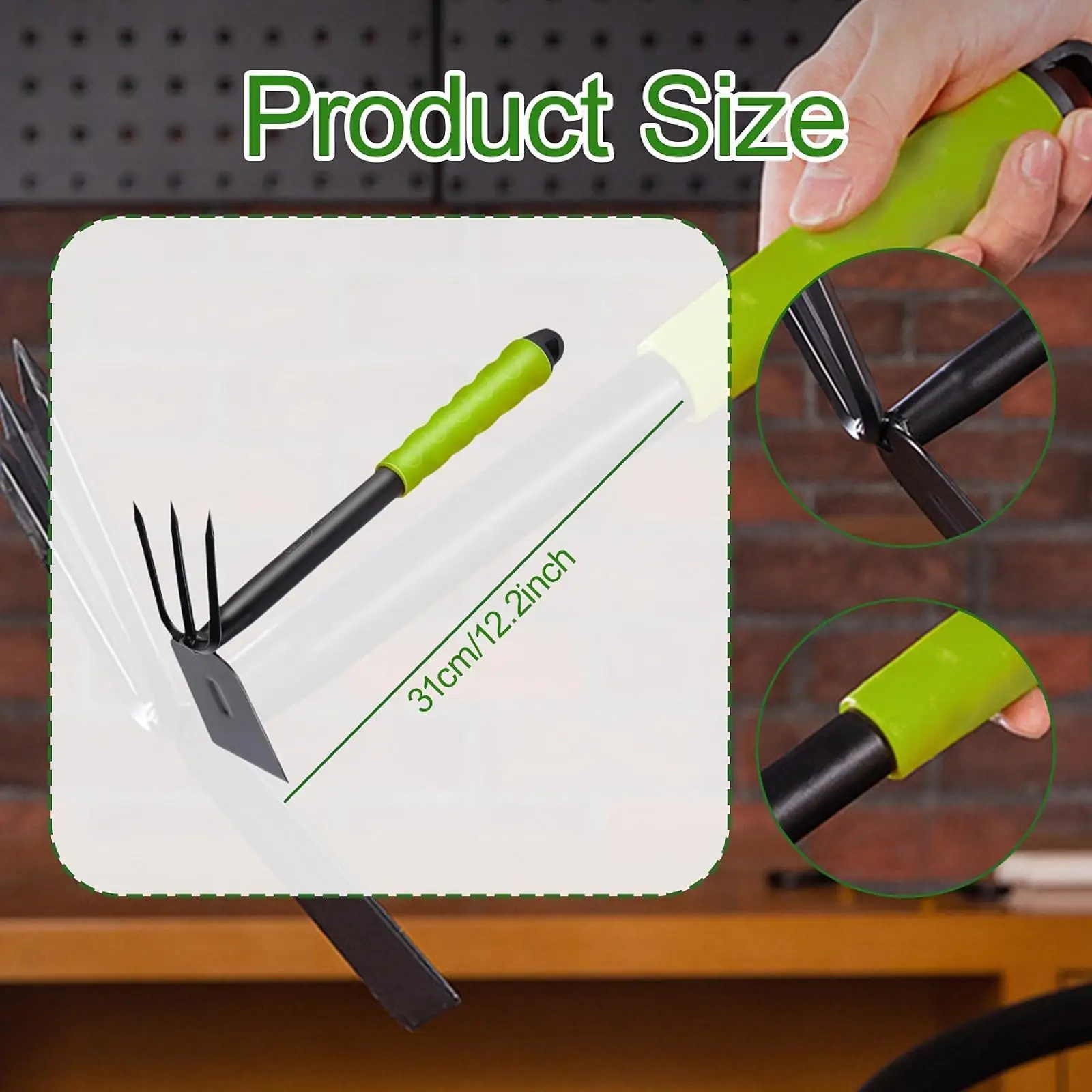 Hoe and Cultivator 2 in 1 Heavy Duty Garden Rake 3 Claw Tiller Garden Tool for Loosening Soil Yard Tilling Cultivating Digging Hoe and Cultivator 2 in 1 Heavy Duty Garden Rake 3 Claw Tiller Garden Tool for Loosening Soil Yard Tilling Cultivating Digging