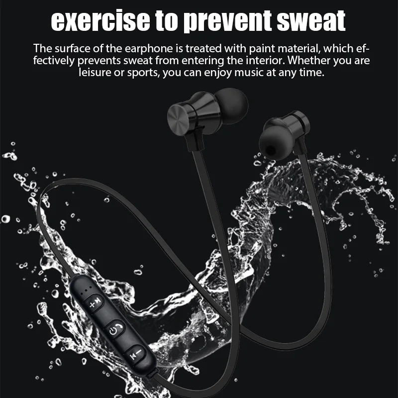 XT-11 Bluetooth 4.2 Wireless Earphone Sports Headset Waterproof Earbuds Neckband Magnetic Headphone With Mic For Samrtphones 6