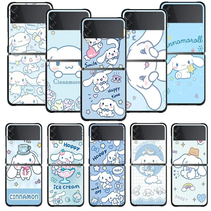 Cinnamoroll Custodia Per Telefono Simpatico Cartone Animato Per Samsung Galaxy Z Flip4 Z Flip3 5G Z Flip 5G Z Flip Z Flip5 Fundas Custodie Cover Shell