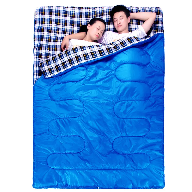 Couple Adult Flannel Envelope Cotton Sleeping Bag Winter Warm and