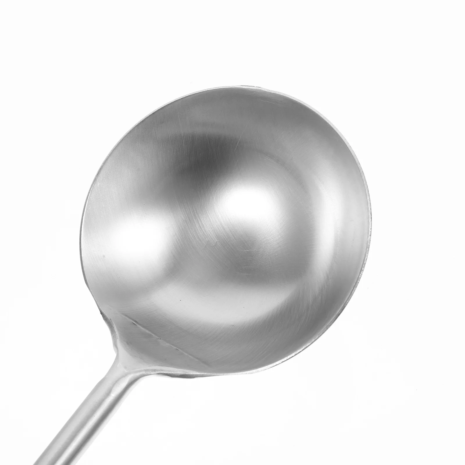 Silicone Spoon Stainless Steel Ladle Chef Spoon Wok Kitchen Cooking Serving Spoons Large Stainless Steel