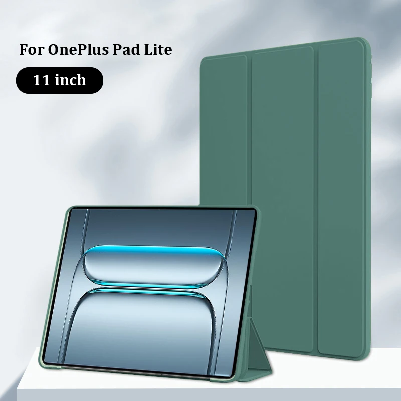 Elegant Trifold PU Leather Tablet Stand Case with Soft TPU Back