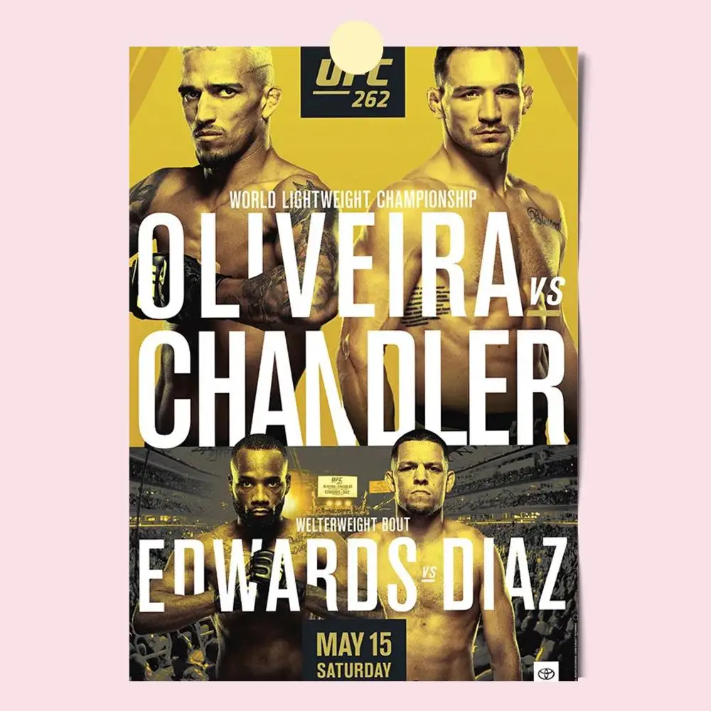 U-Ultimate Fighting Championship UFC Poster HD Anime Hot Theme Sänger/OST/Film-Wasserdichte selbstklebende Heimdekoration – Detail 9