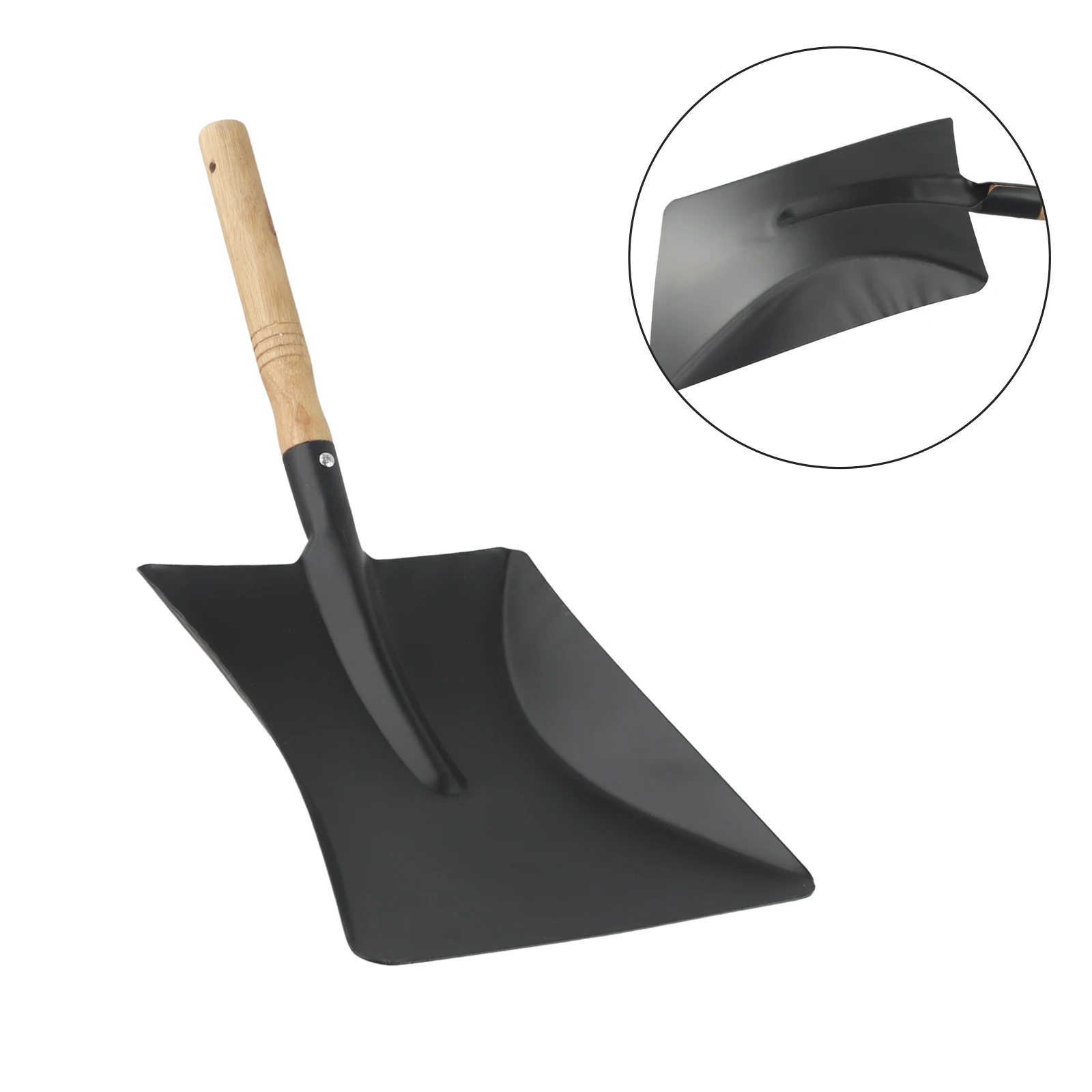 Ash Removal Tool 1 Pcs Household Commodity Parts Indoor Chimney Shovel Ash Shovel 40 Cm Fireplace Cleaning Iron Material Steel Dustpan