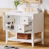 Bathroom Vanity with Sink, 30" Bathroom Cabinet with 2 Drawers and Storage, Modern Bathroom Vanity Set, Easy Assembly 5