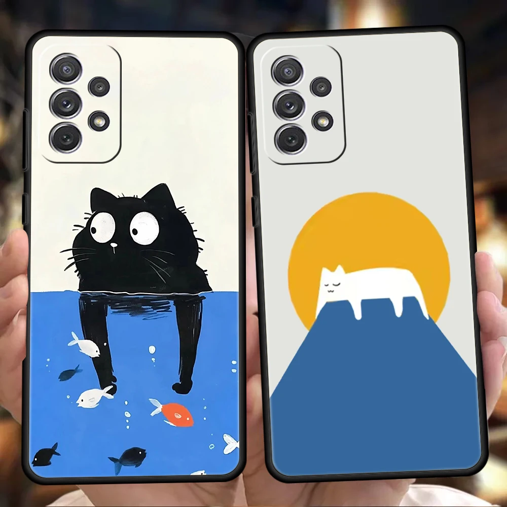 Cute Cat Design Phone Case Cover - Stylish and Durable Protection