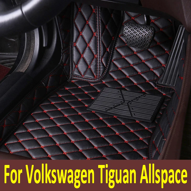 

Автомобильные коврики для Volkswagen Tiguan Allspace LWB 2017 ~ 2022, кожаные коврики на 7 мест, не для компьютера, под сиденьем водителя, автомобильные аксессуары