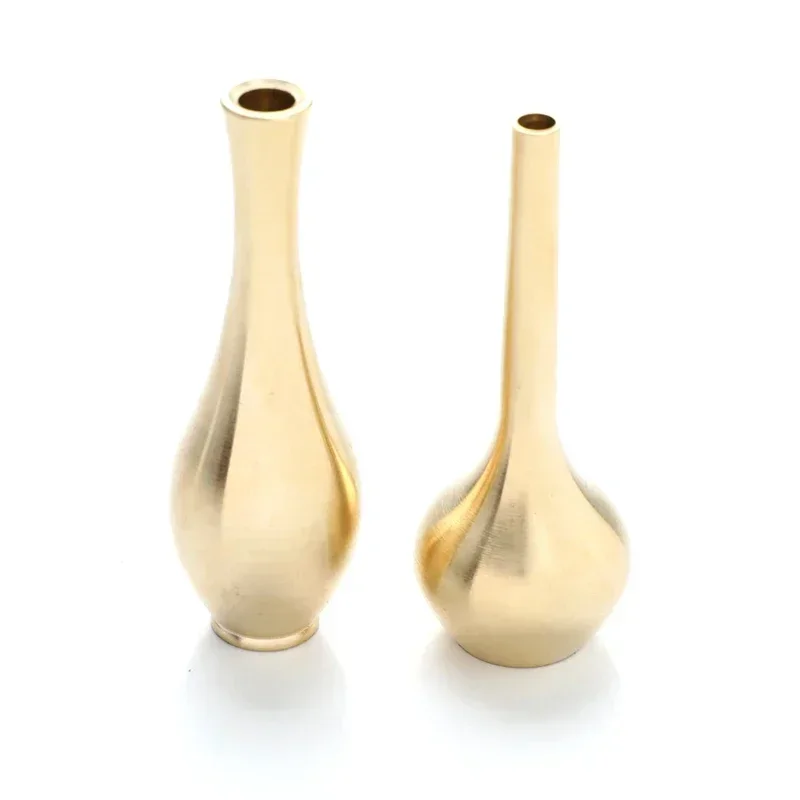 Mini Pure Copper Vase Gold Home Decor Living Room Decoration Antique Vase Unique Flower Vase