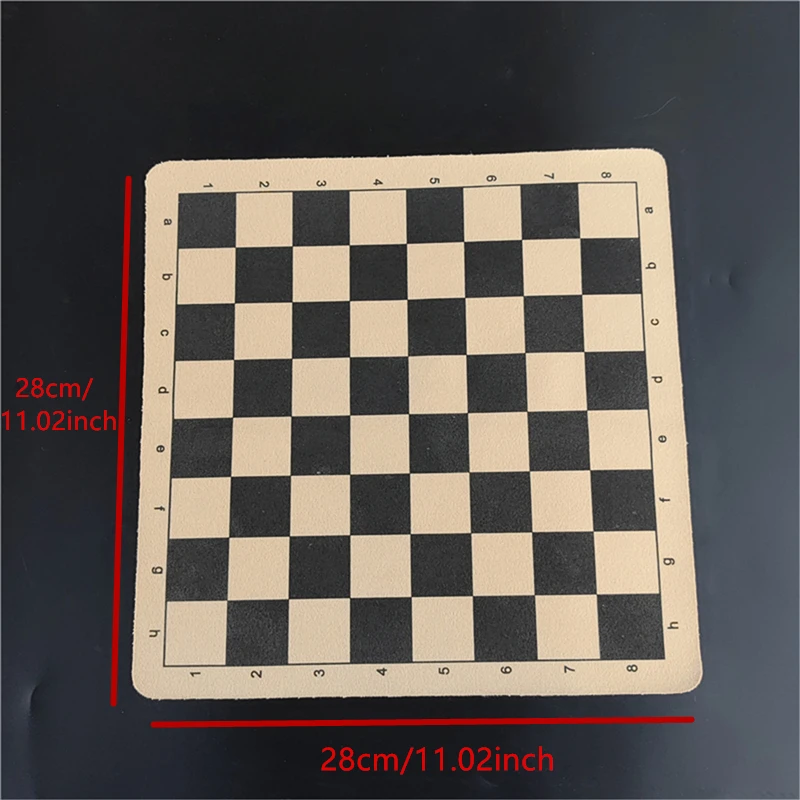 Chess Pieces and Board Terra-cotta Retro Trumpet Chess Pieces Leather 28 cm Handmade Game