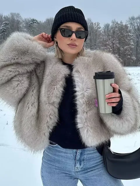 Cappotto Corto Cappotto Con Pelo Zara Pelliccia Cappotto Cammello