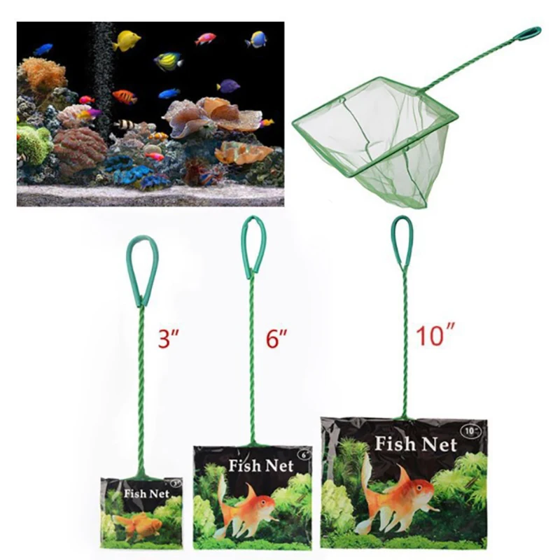 Portable Fish Net Long Handle Square Aquarium Accessories Fish Tank Landing Net Fishing Net Fish Floating Objects Cleaning Tool Portable Fish Net Long Handle Square Aquarium Accessories Fish Tank Landing Net Fishing Net Fish Floating Objects Cleaning Tool
