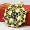 Feng Shui 28 Hums Lotus Mandala Avoiding Damage Amulet Keychain 3